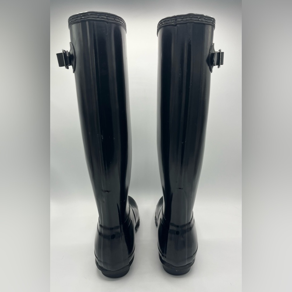 Hunter Black Knee-High Boots - Picture 3 of 12